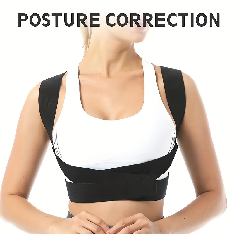 Posture Corrector Women Adjustable Upper Back Brace Clavicle - Temu