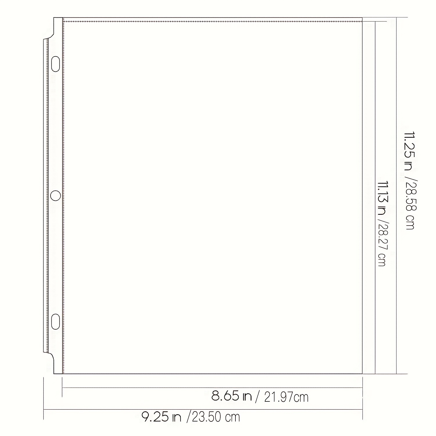 Letter Size Sheet Protectors 8.5x11 for Binder Organizing