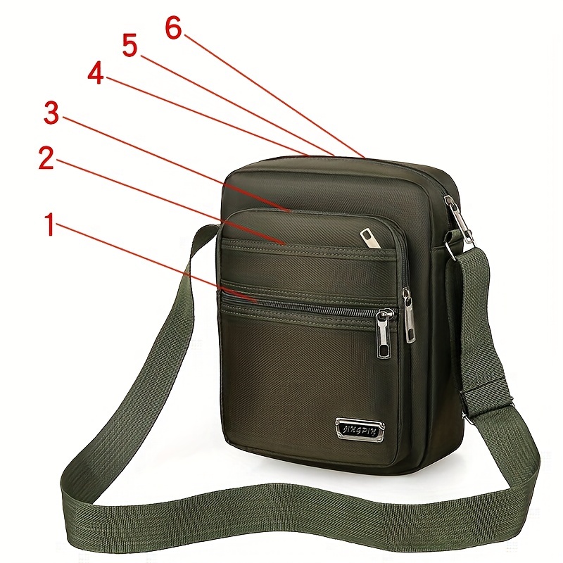 Large Capacity Multi Layer Waterproof Shoulder Bag Multi Functional Casual Sports  Crossbody Bag Outdoor Camping Hiking - Sports & Outdoors - Temu