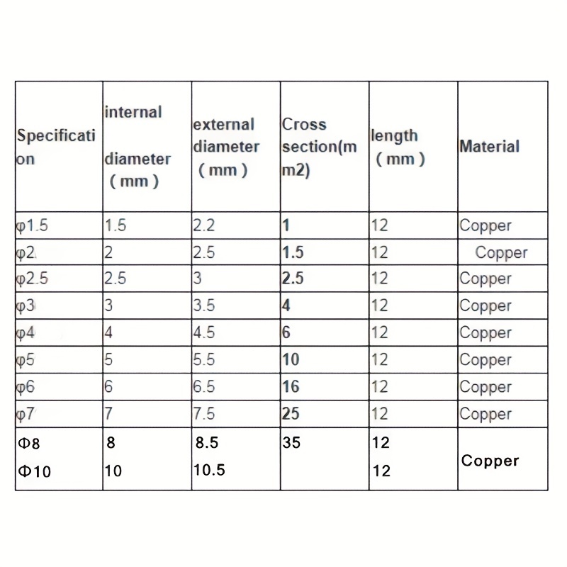 Copper Connecting Pipe Wire Joint Small Copper Tube - Temu