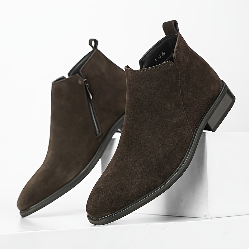 office suede ankle boots