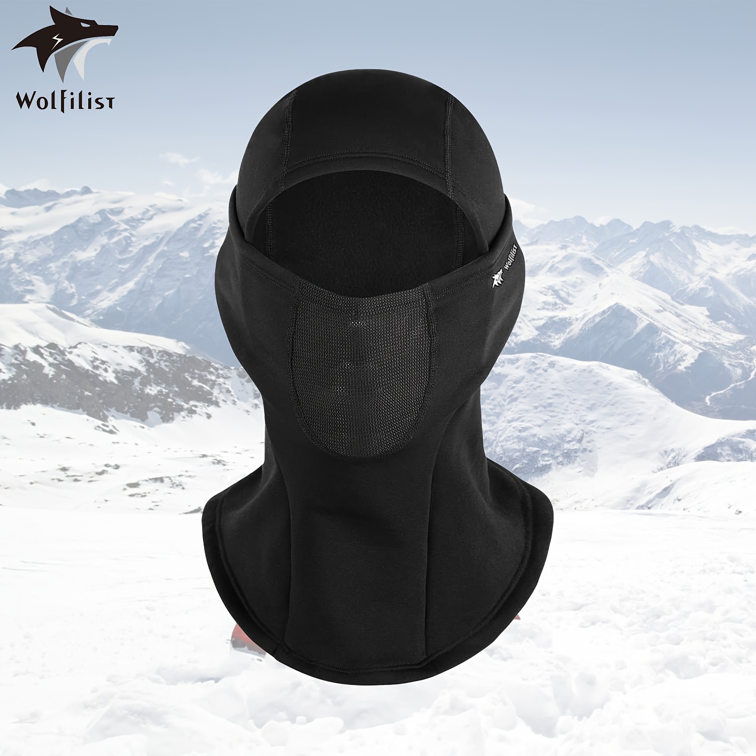 Pasamontañas para esquí, máscara de invierno para hombres y mujeres, equipo  de clima frío para esquí, snowboard y motociclismo, color negro