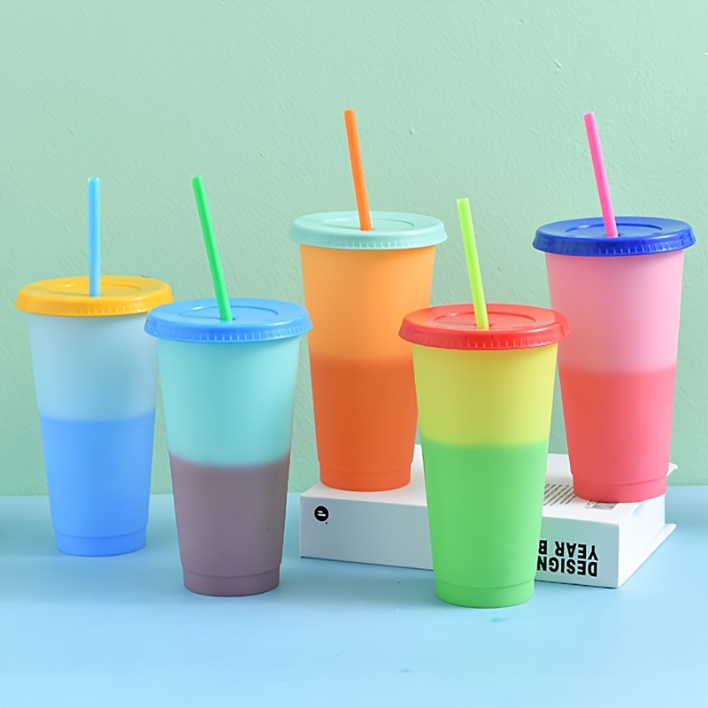 Cute Insulated Tumbler with Lid and Straw, 24 oz. Cup for Hot and Cold  Beverages, Smoothie cup