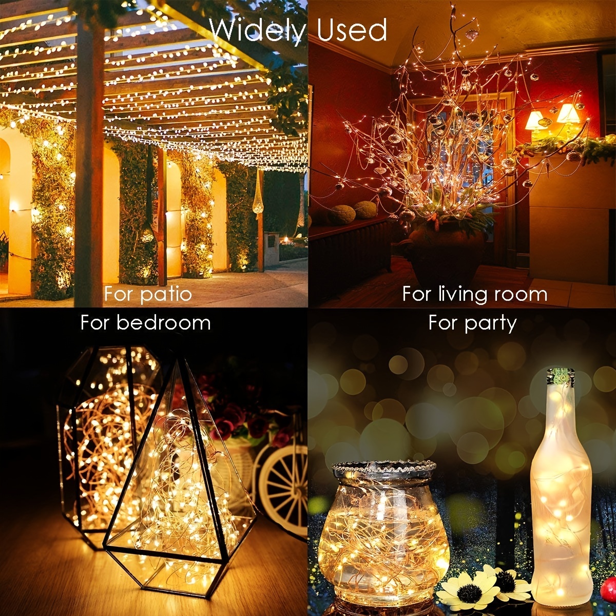 MULEVIP Guirlande Lumineuse 4 * 10M 100LED Guirlandes Lumineuses D'intérieur ,Guirlande LED à Pile,Guirlande Lumineuse Intérieur Imperméable IP67 Noël  Fairy Lights 8 Modes,Guirlande Lumineuse LED : : Luminaires et  Éclairage