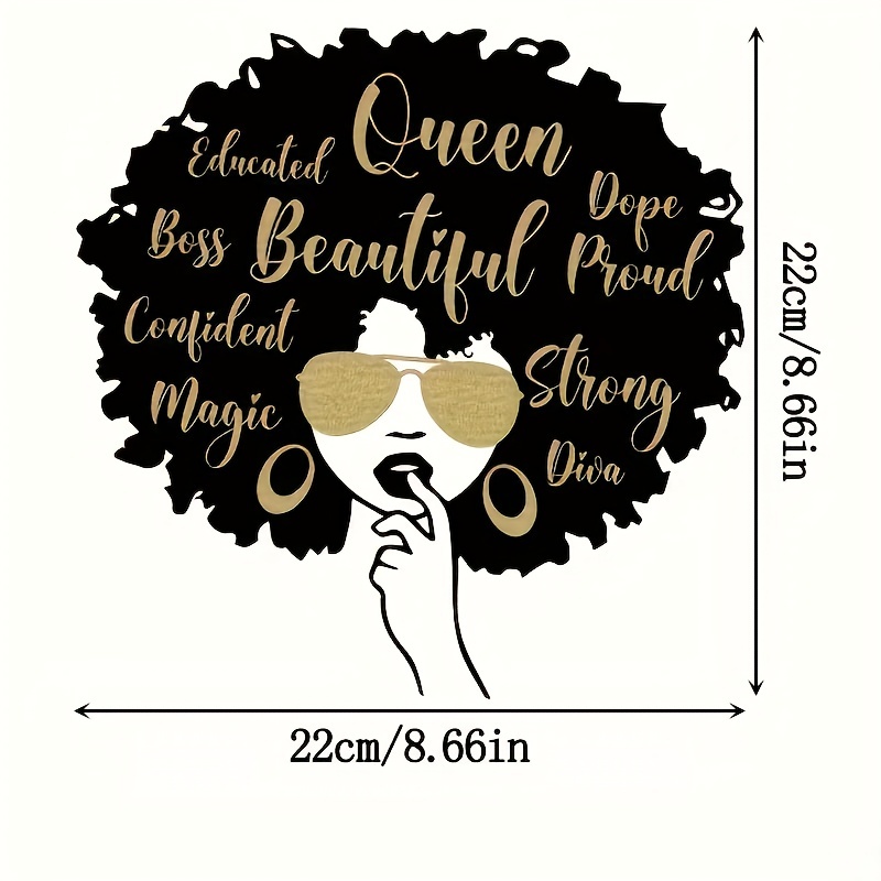 Black Queen Heat Transfer Decals Iron Patches Stickers - Temu