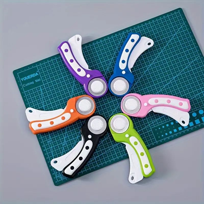Ergonomic Rotary Cutter Rotary Fabric Cutter With Safety - Temu