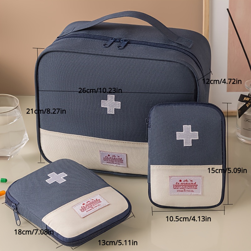 Large capacity Medicine Bag Travel Portable Medical Kit Home - Temu