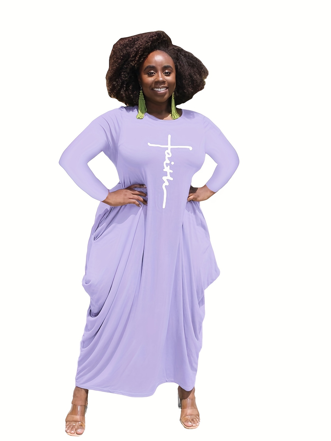 Oversized maxi dress plus size best sale