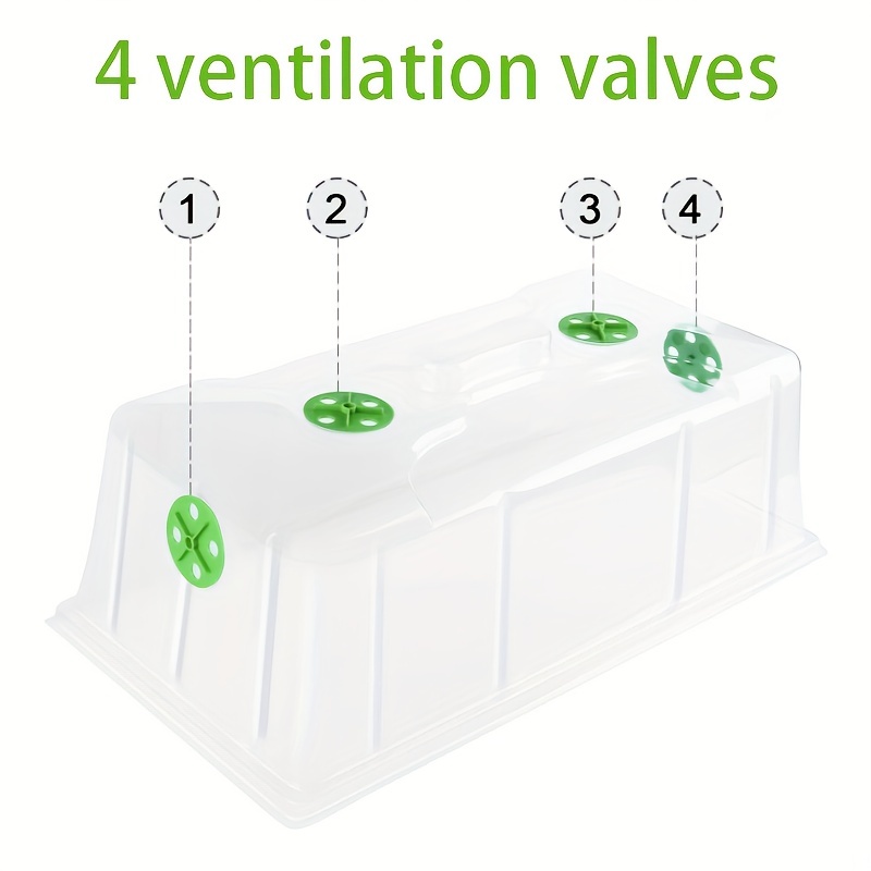 12 Cells Hole Nursery Pots Plant Seed Box Tray Insert Seeding Case Plastic  Plant Seeds Growing Box Base Garden Grow Box - TonySeeds