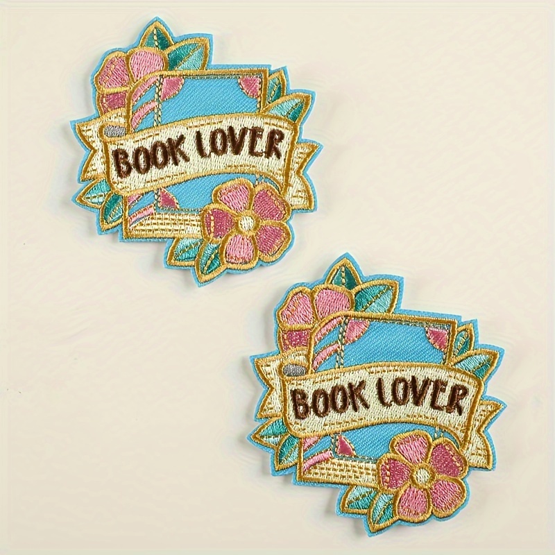 2pcs Embroidery Badge For Girls, Clothing Coat Accessories, Iron-on Style Cloth Sticker