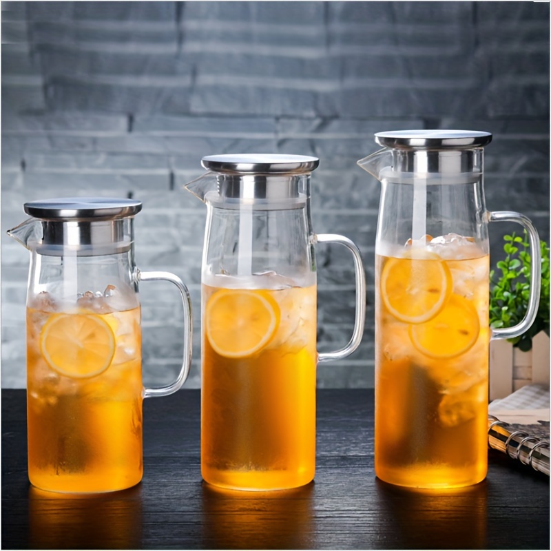 500ml/750ml Large Capacity Glass Water Bottle with Time Marker Cover for Water  Drink Transparent Milk Juice Simple Cup