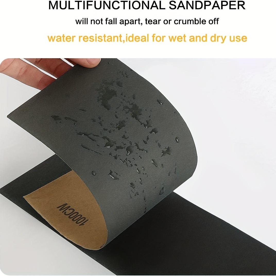 Sandpaper 400 To 3000 Grit Wet Dry Sandpaper Assortment For - Temu
