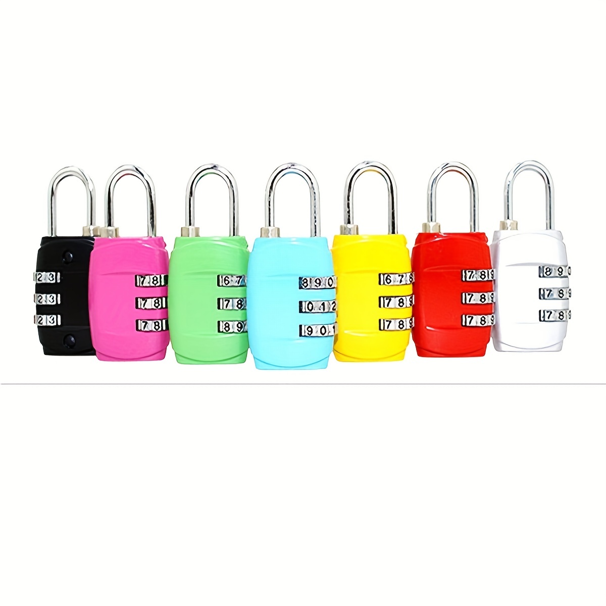 3 Dial Digit Mini Backpack Zipper Lock Dormitory Cabinet Password Padlock  Luggage Trolley Case Lock Student Travel Security Tool - AliExpress