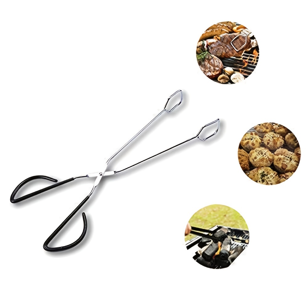 Kitchen Scissor Tong Bbq Tongs Food Clip Charcoal Tongs - Temu