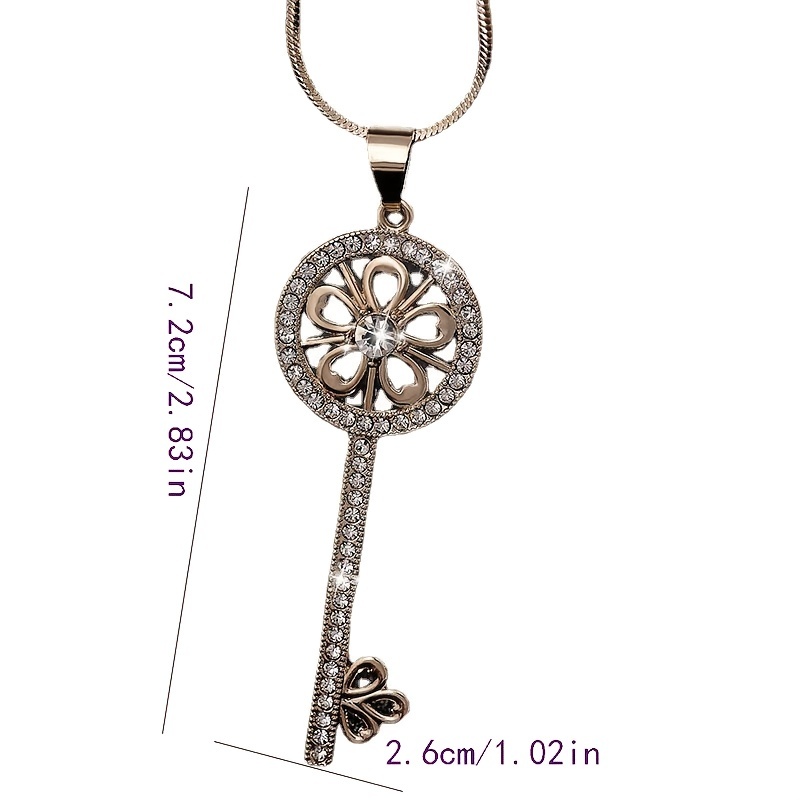 Sweater Chain Long Key Necklace Accessories Female Spring Simple Pendant  Necklace