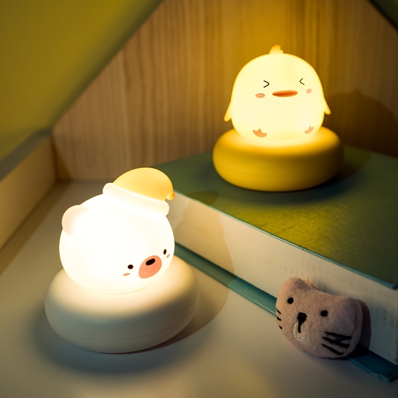 Cute Clap Control Pet Shaped Sleep Light Usb Charging Night - Temu