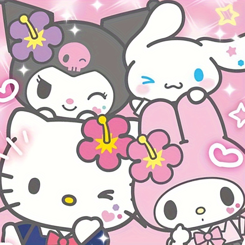 Hello Kitty Kuromi my Melody cinnamoroll Diy Diamond - Temu