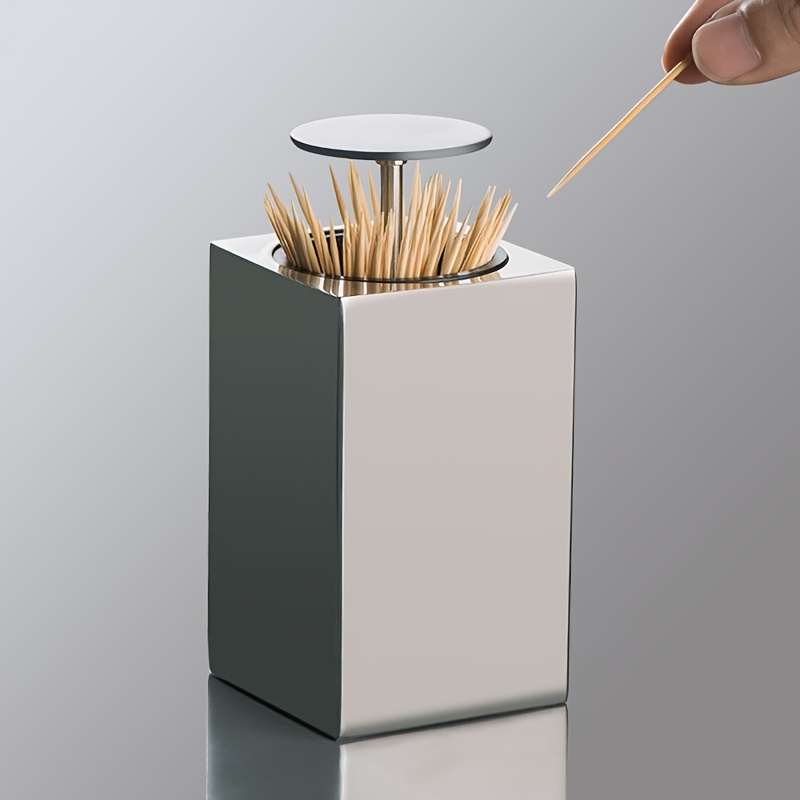 Toothpick Holder Dispenser Pop up Automatic - Temu