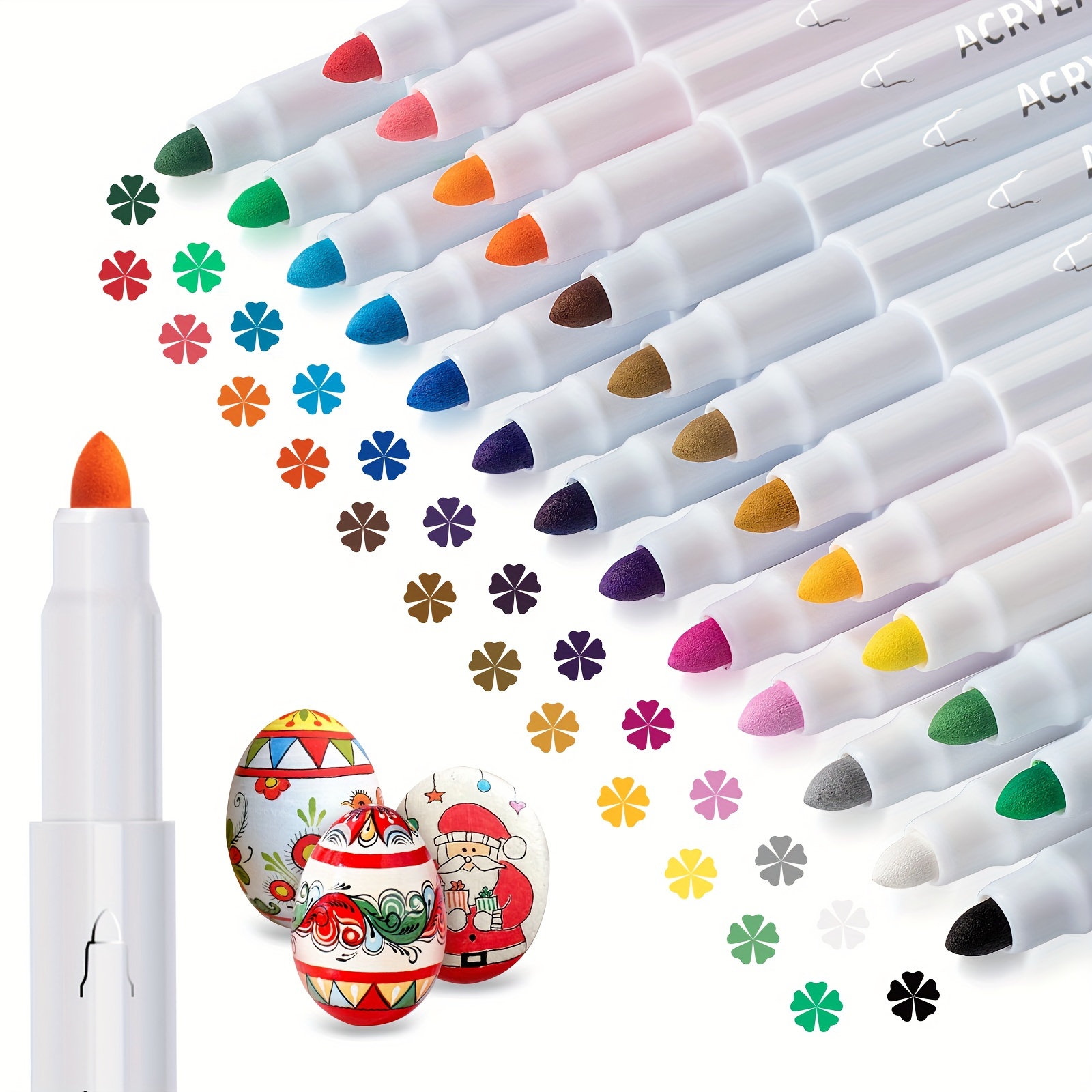 18 Colors Acrylic Pen For Handcraft Diy Painting perfect For - Temu