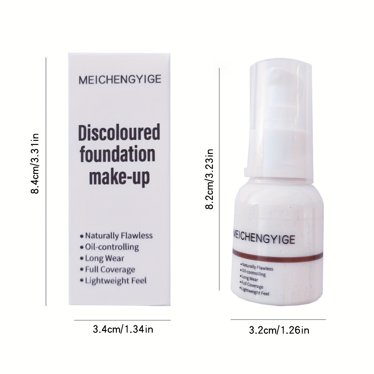 3/5pcs Color-Changing Foundation: Instantly Match Your Skin Tone with Just A Blend! More Suitable for Medium And Light Skin Tone, with Color-Changing Particles - Image 6