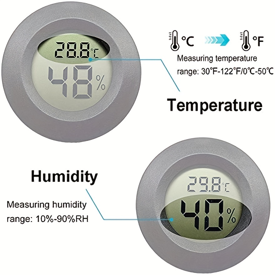 1 Stück Auto Leuchtende Uhr Thermometer Hygrometer Auto Digitaluhr