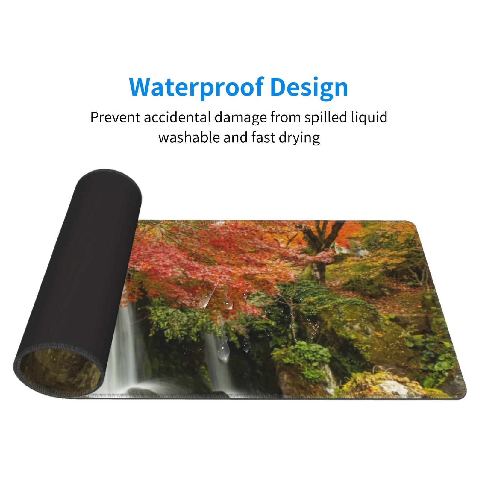Waterfall Desk Accessories With Gel Wrist Support Soft Material