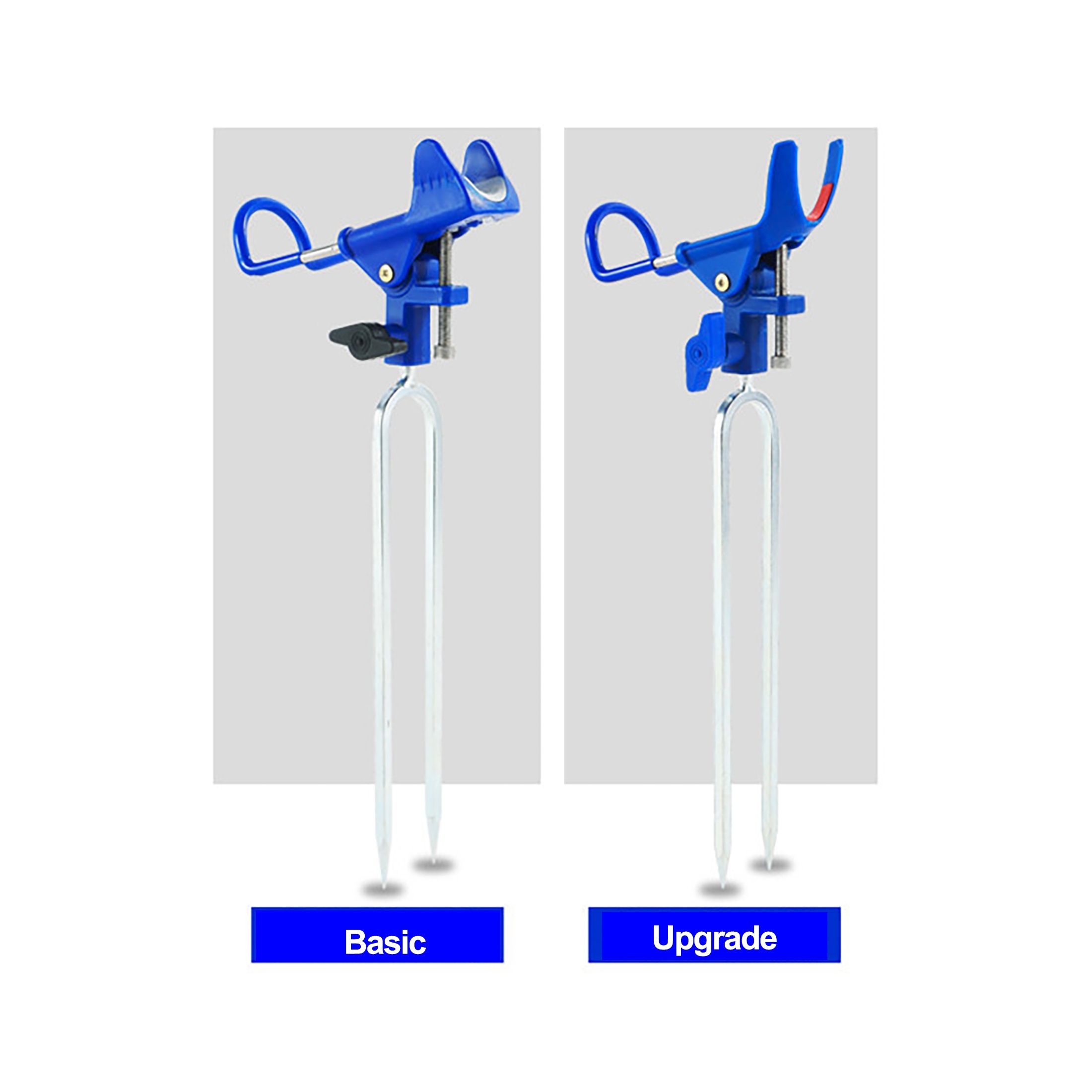 KHATI Ground Fishing Rod Holder Stand Adjustable Fish Rods Support Blue  Rotatable : : Home & Kitchen