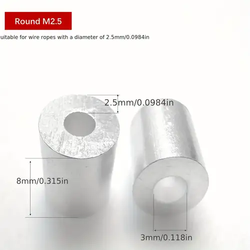 Aluminum Sleeve Oval Ferrule Made Aluminum Oval Aluminum - Temu