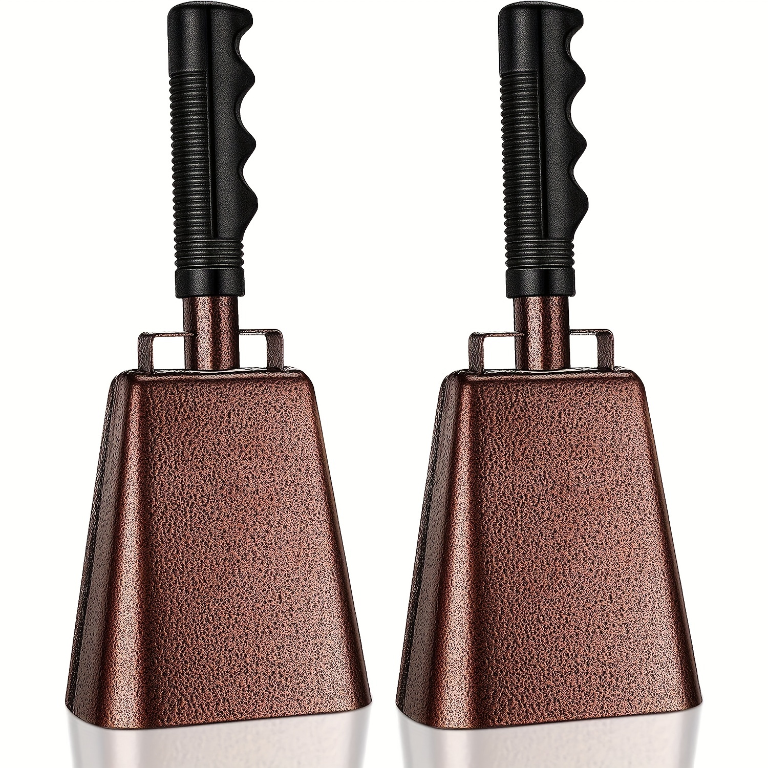  12 Inch Steel Cowbell with Handle Cheering Bell for Sports  Events Large Solid School Bells & Chimes Percussion Musical Instruments  Call Bell Alarm(Copper) : Musical Instruments