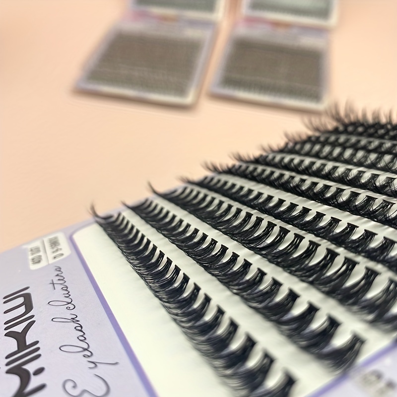 200Pcs 40D 12-16mm D Curl Cluster Lashes Soft&Natural False Eyelashes