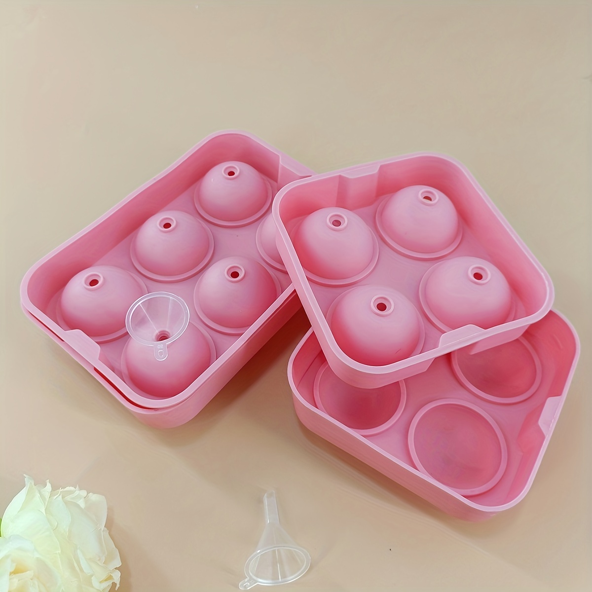 Reusable Silicone Rose Ice Cube Mold For Perfectly Chilled - Temu