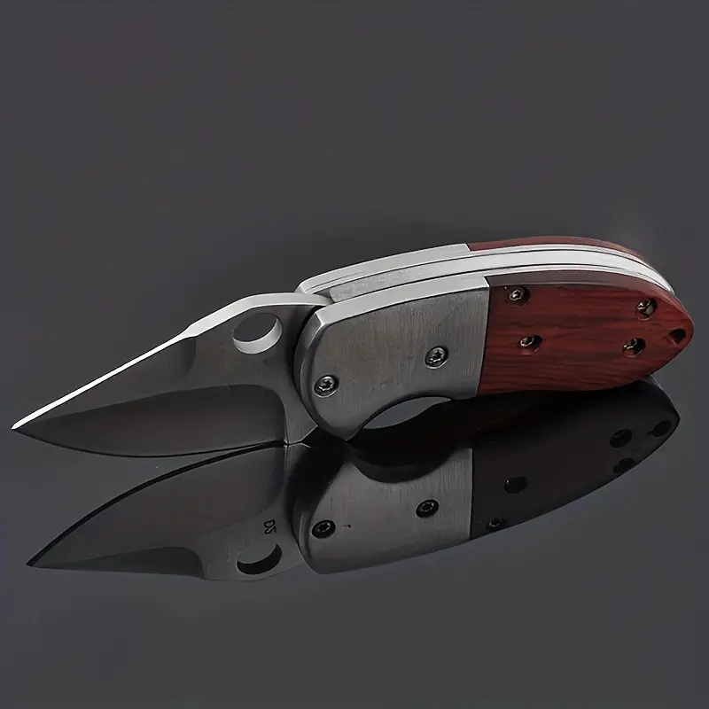 1pc knife camping multifunctional fruit creativestainless steel mini folding knife details 3