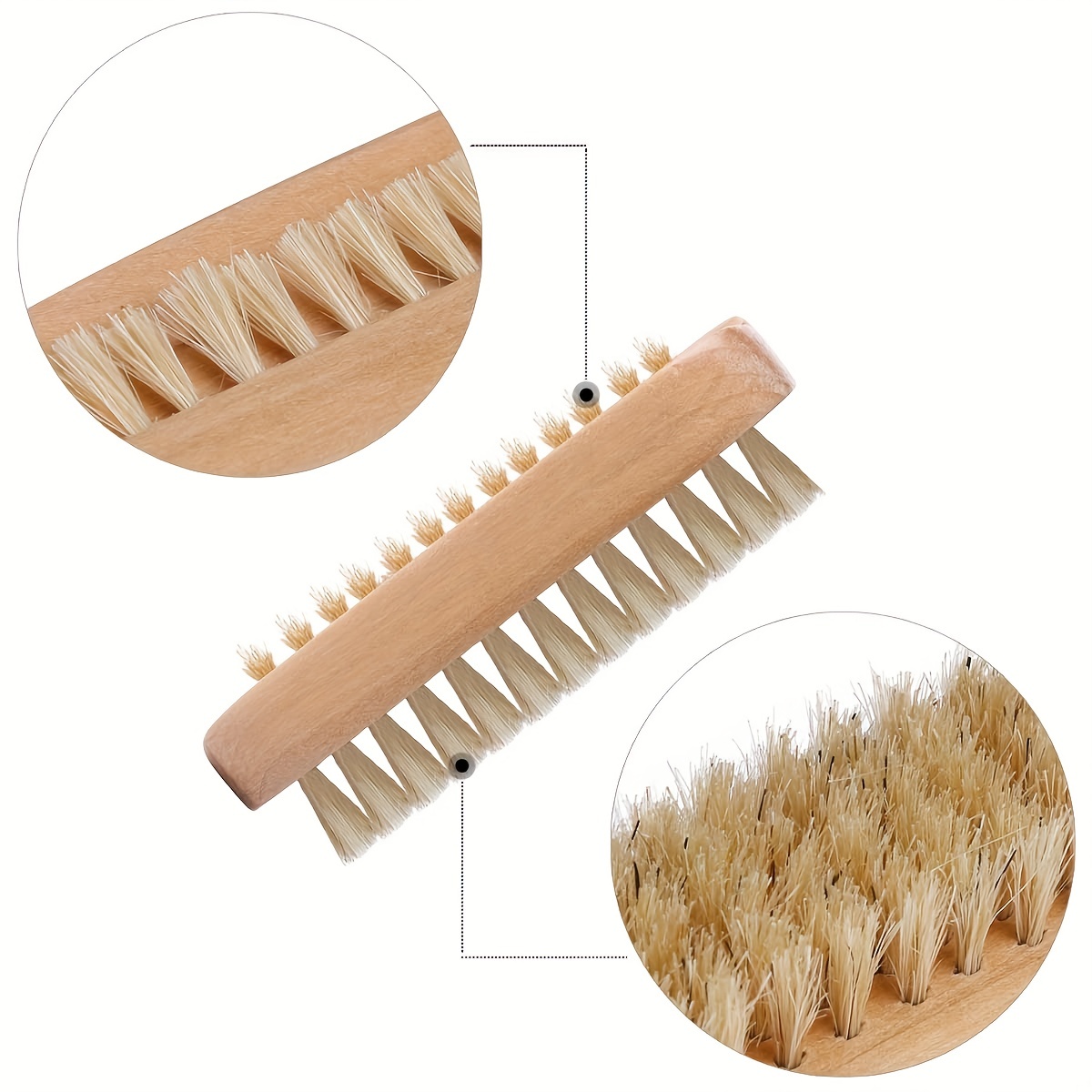 Double sided Nail Brush Spazzola Unghie In Legno - Temu Italy