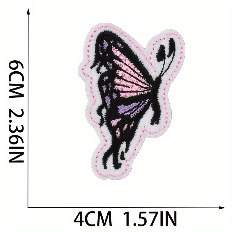 16pcs/20pcs Assorted Styles Embroidered Patches, Bright Vivid Colors Sew  On/Iron On Patch For Clothes, Dress, Hat, Jeans