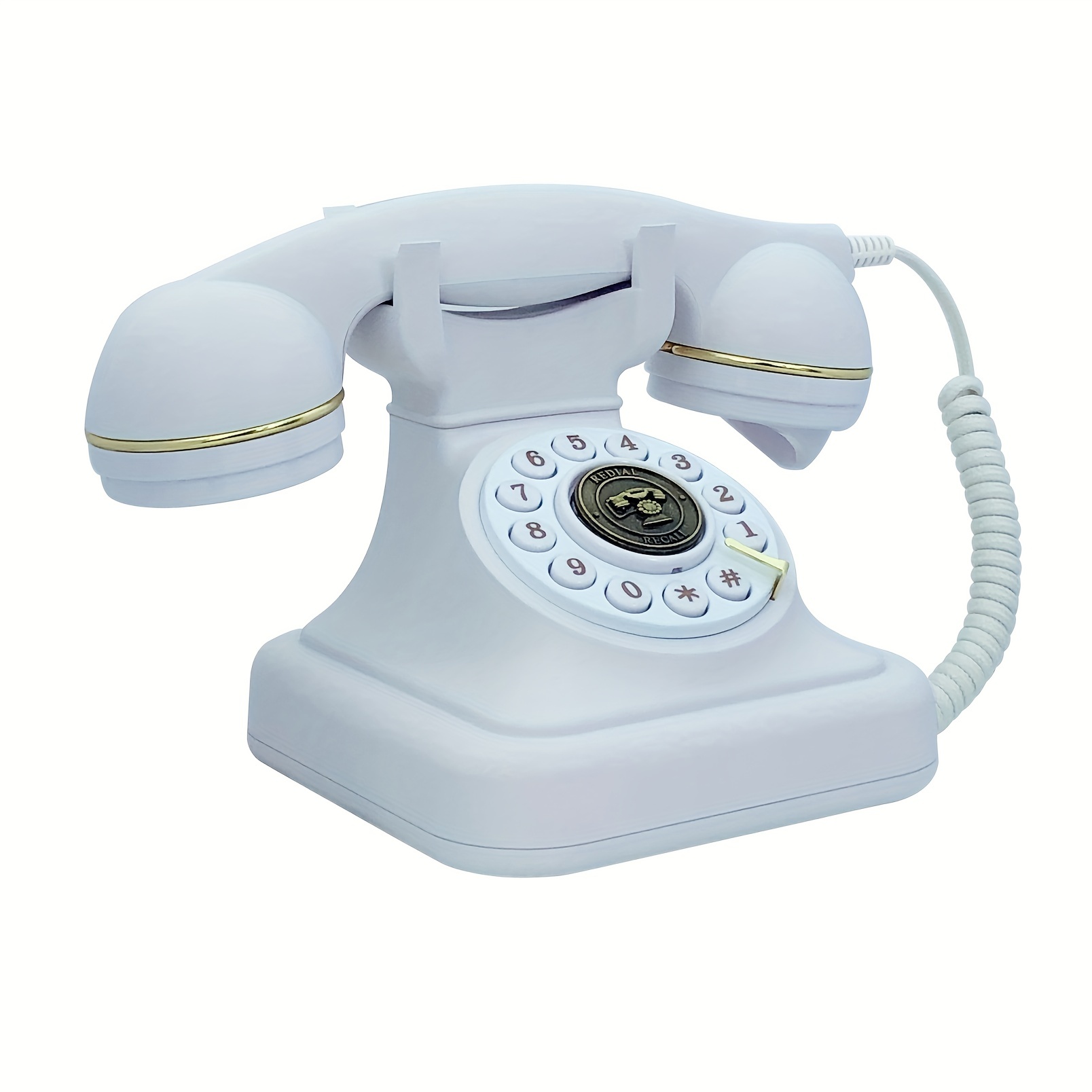 Corded Telephone Retro Landline Phones For Home Single Line - Temu