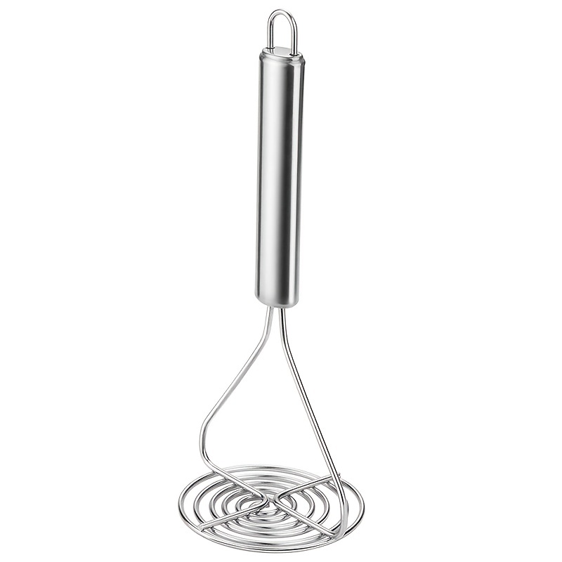 Potato Masher, Stainless Steel Wire Masher With Handle, Hand Masher,  Professional Dual Press Food Masher Utensil for Cooking and Kitchen(Silver)
