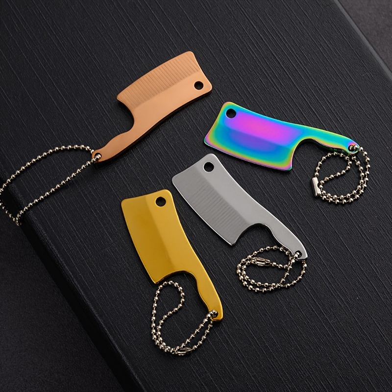 1pc Stainless Steel Edc Mini Pocket Knife Key Chain For Men Knife Fishing  Camping Tools Keychain - Jewelry & Accessories - Temu