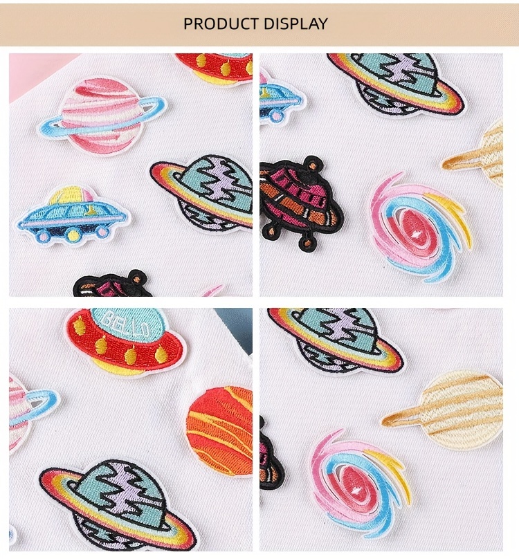 Cute Patches For Backpacks Patches For Hats Planet Ufo Iron - Temu