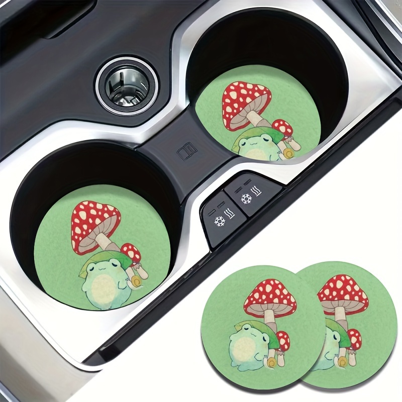 Mushroom Car Cup Coasters 