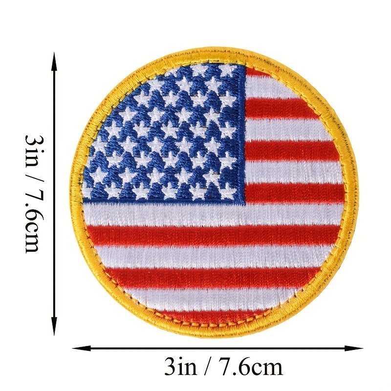 Tactical American Flag Patches For Men Hook And Loop Patch - Temu
