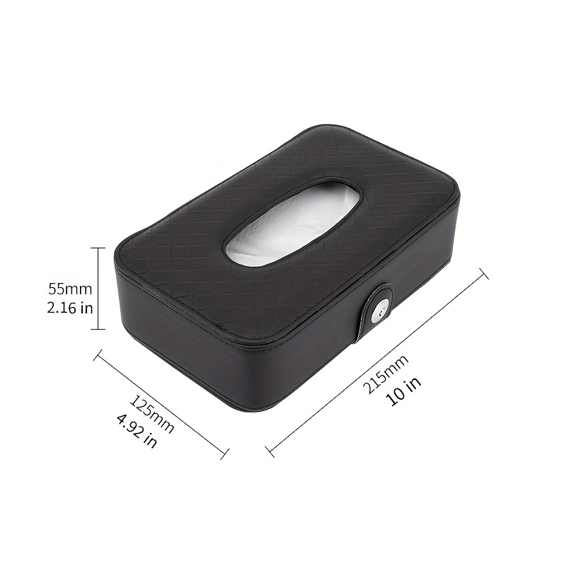 Car Leather Napkin Holder Box Chair Back Hanging Tissue Box