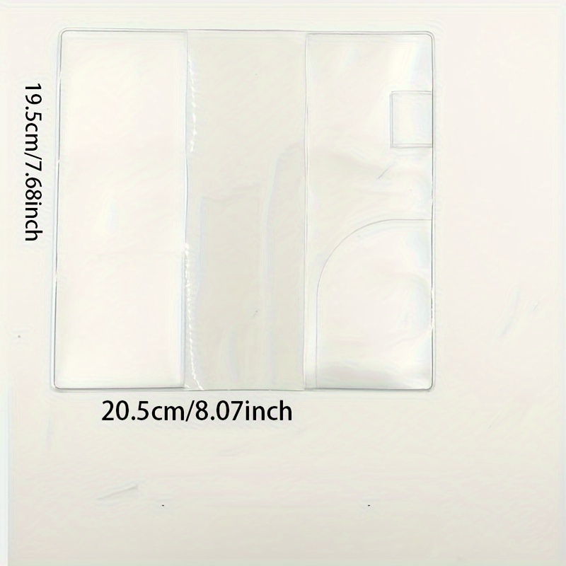 Fromthenon Transparent Pvc Protective Cover For Ho-bo Planner Diary Journals Notebook Bookbinder Case School Supplies