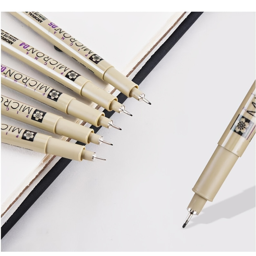 Waterproof Sketch Pens Plastic Drawing Pens Different Tips - Temu