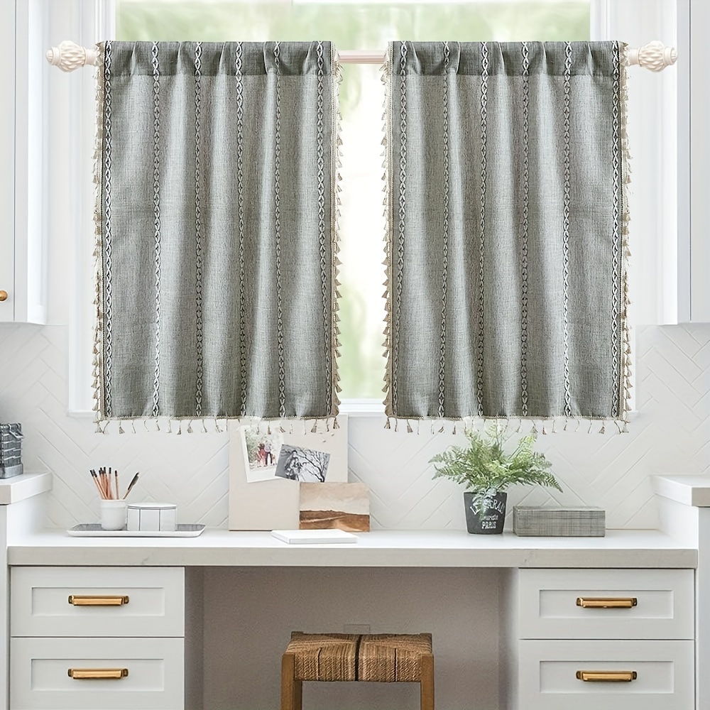 Cortinas cortas para Living Room cortinas de poliéster para ventana para el Ventana  cortina de Cocina - China Cortina de bordado y Cortina de baño precio