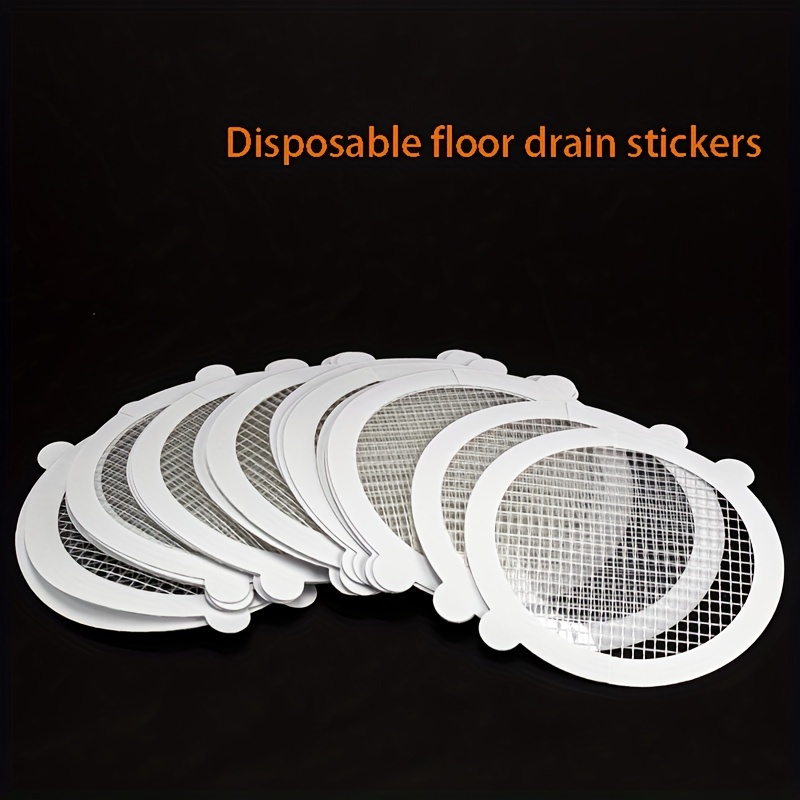 Disposable Shower Drain Cover Shower Drain Mesh Stickers,Human Pet Hair  Catcher