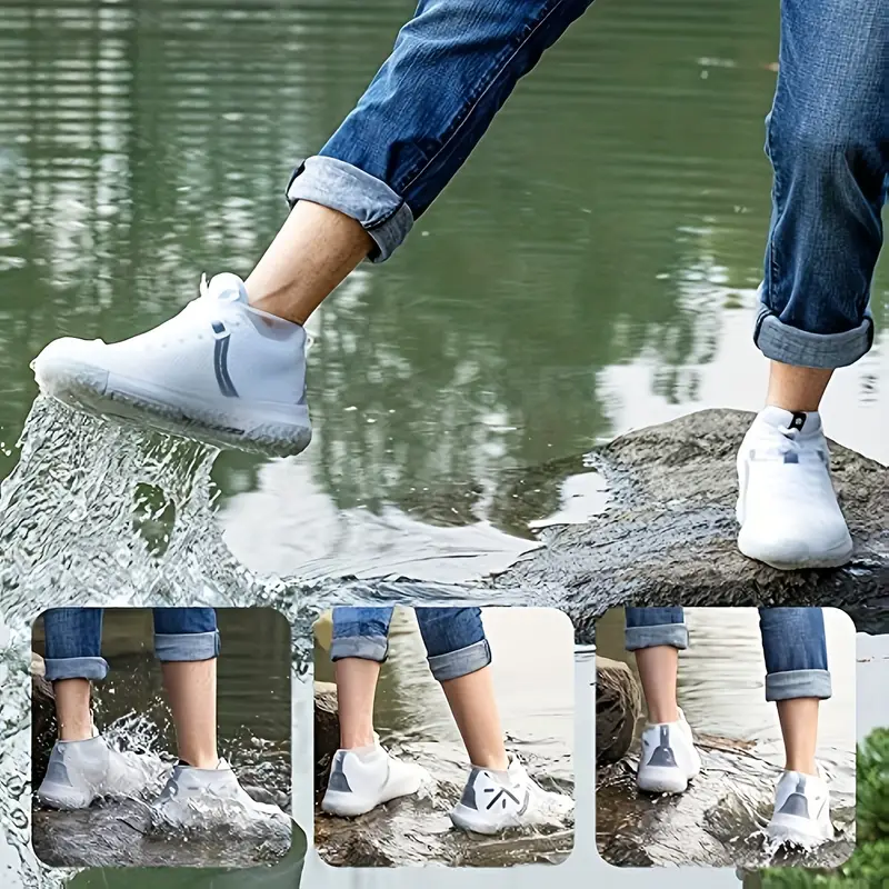 1 Par Cubiertas Zapatos Impermeables, Protector Calzado Lluvia