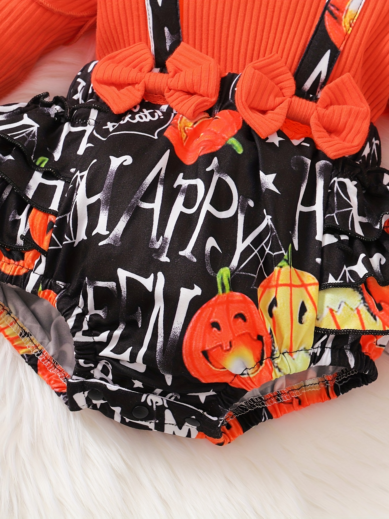 Halloween Cosplay Ropa Traje de manga larga Algodón calabaza