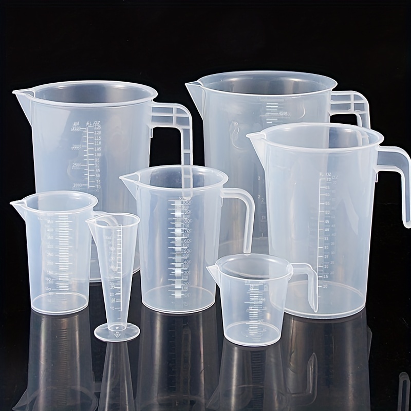 5oz (150ml) Graduated Plastic Measuring Cups 100 Cups 25 Mixing