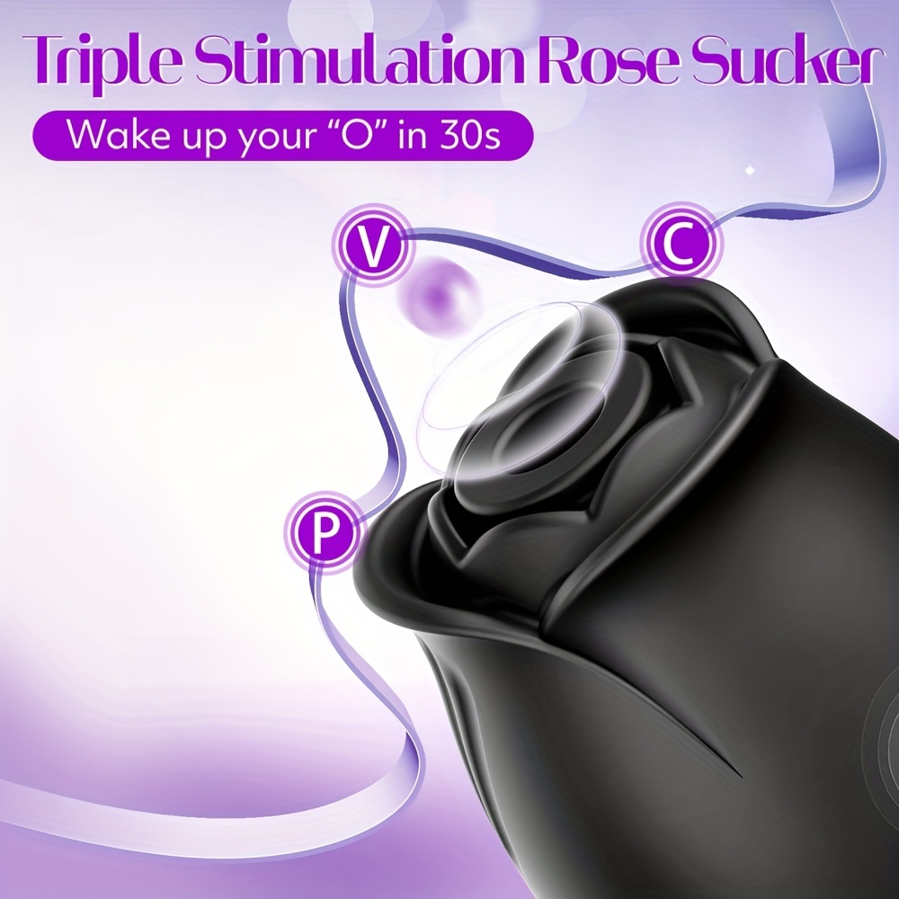 Rose Sucking Vibrator Clitoral Nipple Stimulator With 9 Sucking & 9  Vibration Modes, G Spot Dildo Vibrator Rose Sucker, Personal Massager Rose  Sex Toy For Women Female Couples Adult - Temu