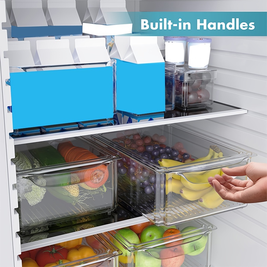Household Practica Refrigerator Organizer Stackable Fridge Food